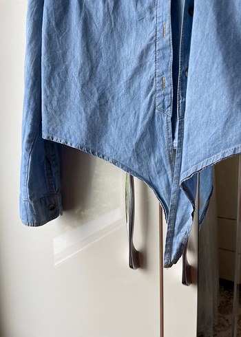 LC Waikiki Mavi Denim Gömlek cepli