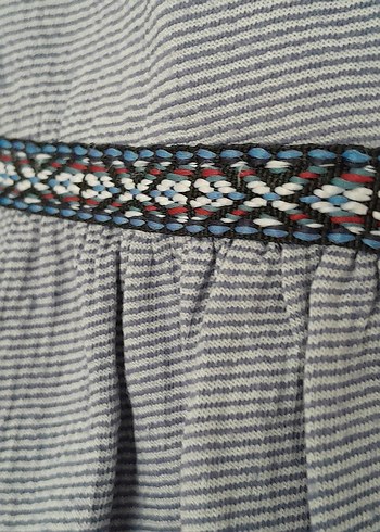 Püsküllü Nakışlı Bohem Kadın Bluz - Görsel 6