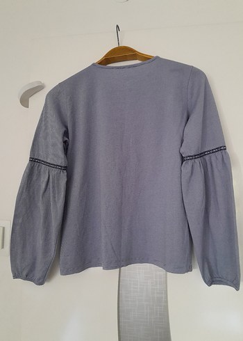 Püsküllü Nakışlı Bohem Kadın Bluz - Görsel 7