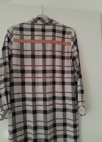 Ekose Desenli Uzun Kollu Kadın Gömlek - Görsel 4