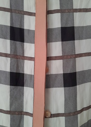 Ekose Desenli Uzun Kollu Kadın Gömlek - Görsel 5