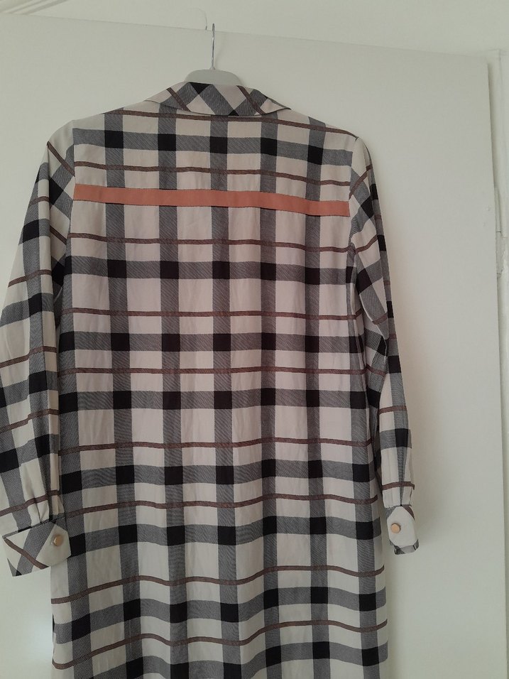 Ekose Desenli Uzun Kollu Kadın Gömlek - Görsel 4