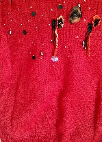 İnci boncuklu Sabri Özel bluzu - Görsel 7