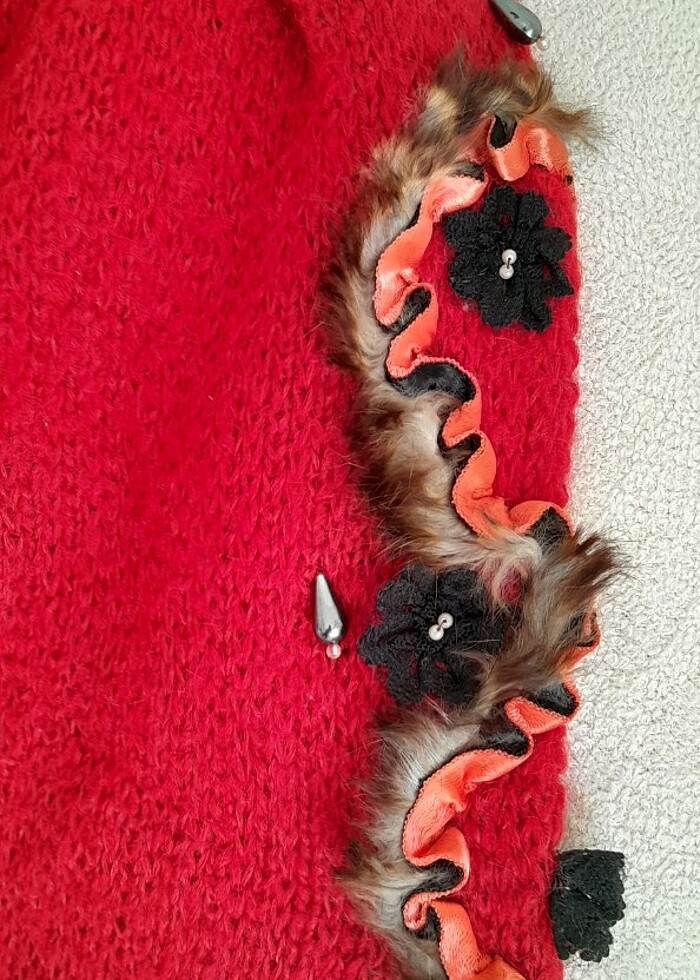 İnci boncuklu Sabri Özel bluzu - Görsel 4