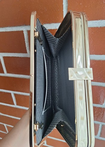 Beden gri Renk Bej Kadın Abiye Çanta