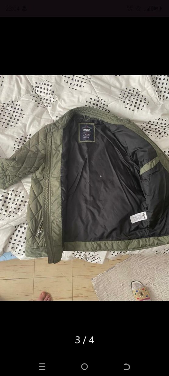 erkek yeşil mevsimlik mont - Görsel 3