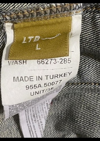Düğmeli Mavi Kadın Denim Ceket - Görsel 4