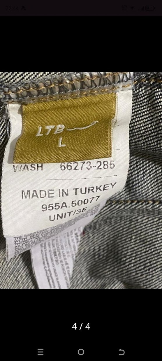 Düğmeli Mavi Kadın Denim Ceket - Görsel 4