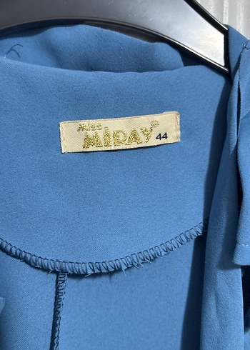 Kadın Mavi Uzun Kollu Salaş - Görsel 2