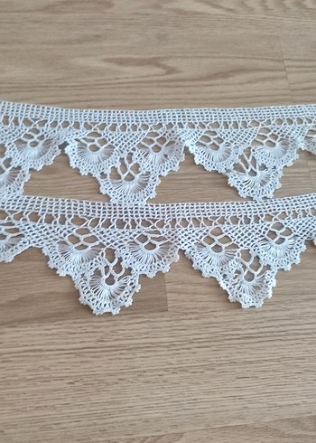 El İşi Beyaz Dantel Kenar Süsleme - Görsel 2