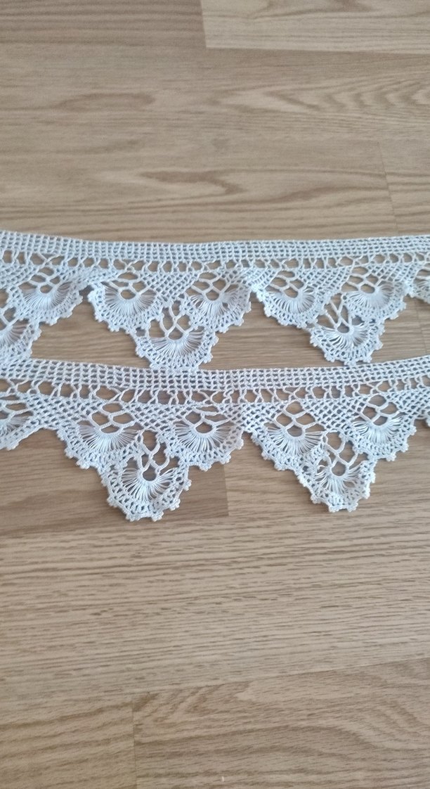 El İşi Beyaz Dantel Kenar Süsleme - Görsel 2