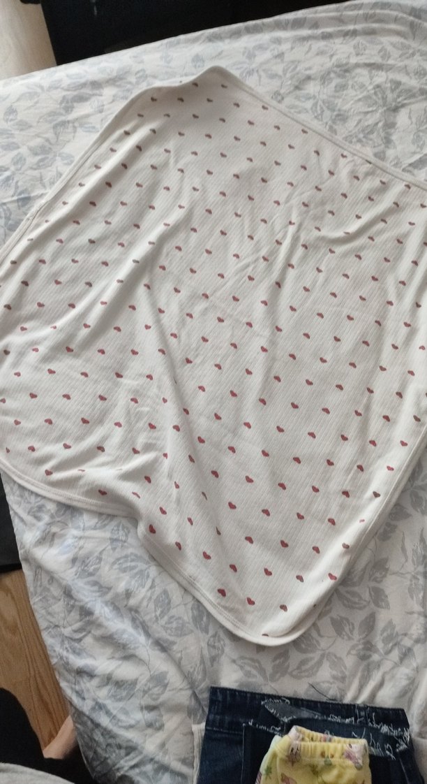 Baskılı Beyaz Bebek Battaniyesi - Görsel 3