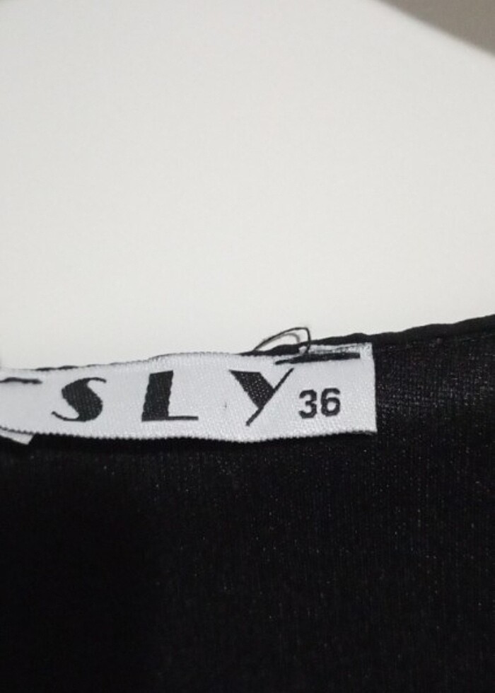 Siyah şifon elbise - Görsel 3