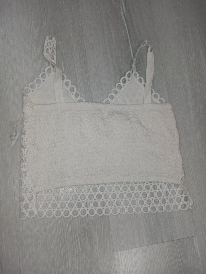 Nakışlı Bohem Beyaz Mini Bralet - Görsel 3