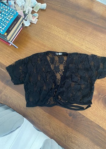 Siyah Dantel Goth Bolero - Görsel 4