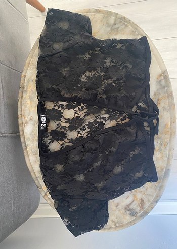 Siyah Dantel Goth Bolero - Görsel 9