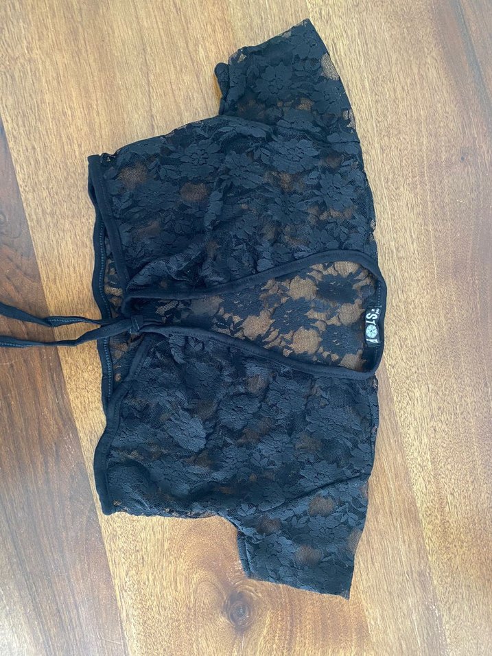 Siyah Dantel Goth Bolero - Görsel 2