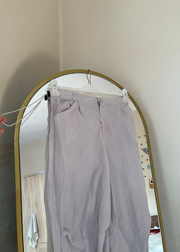 Bej paraşüt kumaş Pantolon - Görsel 2