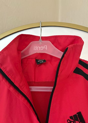 Kırmızı Adidas Fermuarlı Spor Ceket - Görsel 4