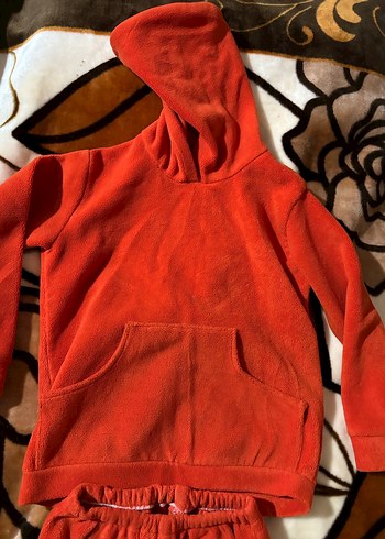 Kız Çocuk Kapüşonlu polar takım - Görsel 3