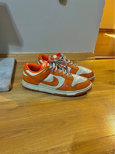 Nike dunk cracked orange deri