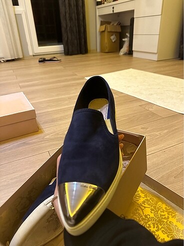 Miu Miu Orjinal Miu Miu Oxford/Loafer ayakkabı