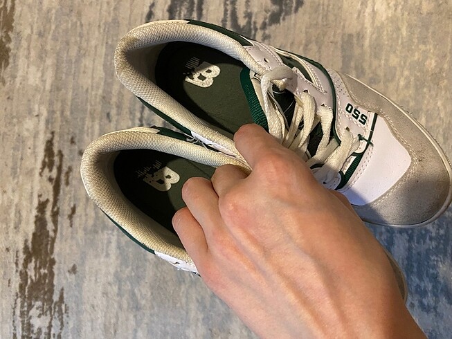 38 Beden beyaz Renk new balance 550 white green