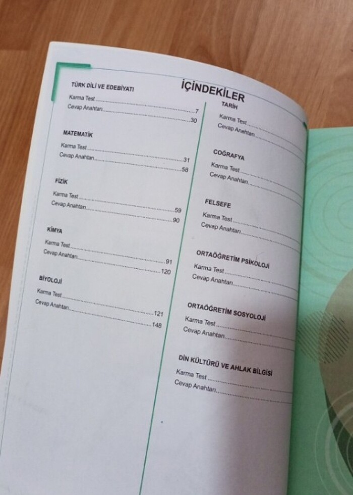 11 sınıf test kitabi tüm dersler - Görsel 2