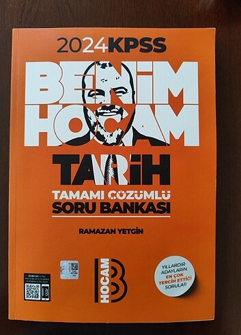 BENİM HOCAM RAMAZAN YETKİN KPSS TARİH SORU BANKASI 