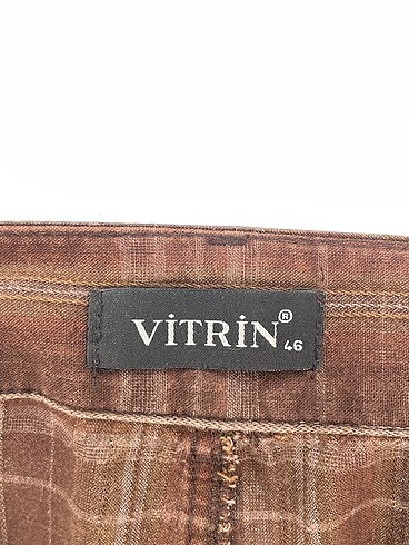 46 Beden kahverengi Renk Vintage Love Midi Etek %70 İndirimli.