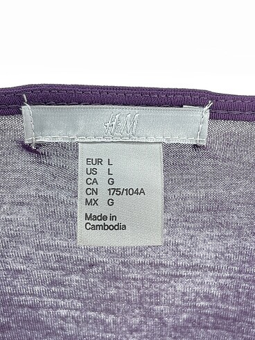 l Beden mor Renk H&M Bluz %70 İndirimli.