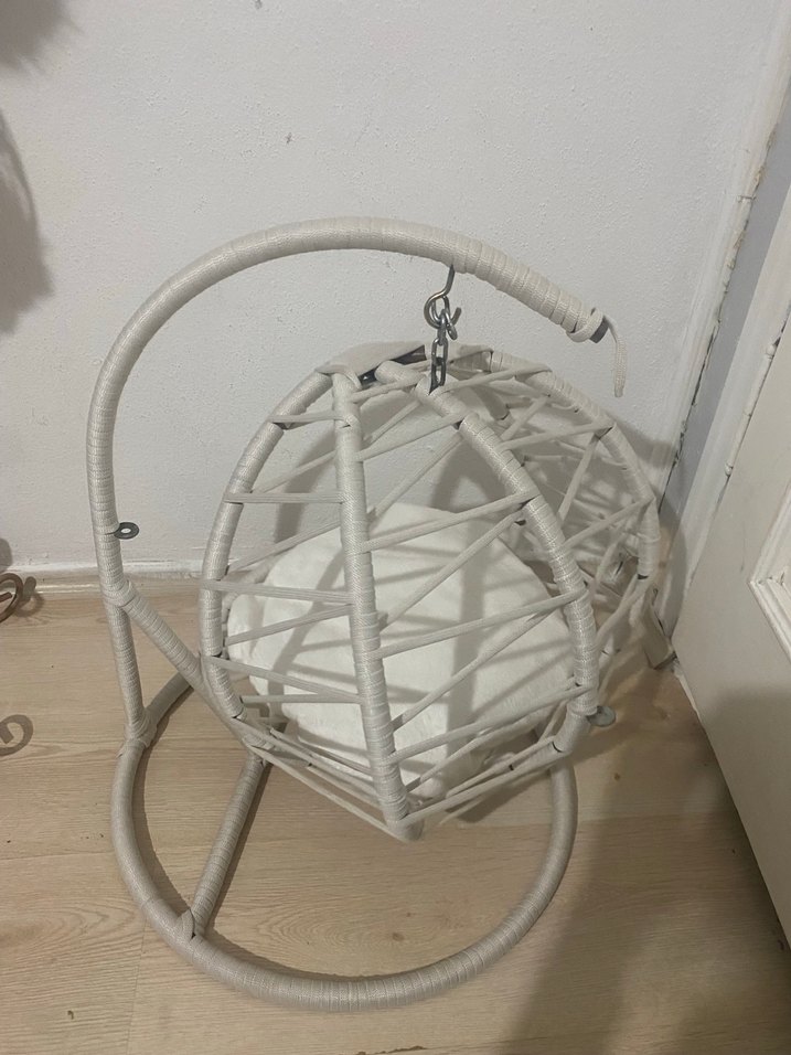 Beyaz Asılabilir Kedi Yuvası - Görsel 5