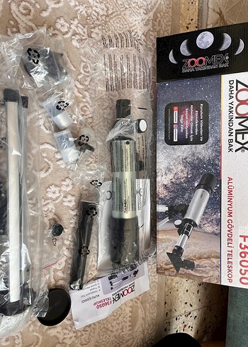 Zoomex Alüminyum Gövdeli Siyah Teleskop