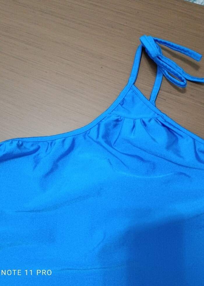 Parlak tek omuz mayo  - Görsel 4