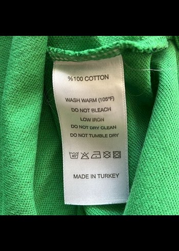 Yeşil Desenli Kısa Kollu Polo Yaka Tişört - Görsel 2