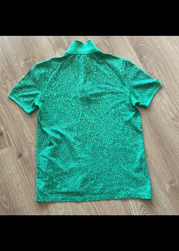 Yeşil Desenli Kısa Kollu Polo Yaka Tişört - Görsel 3