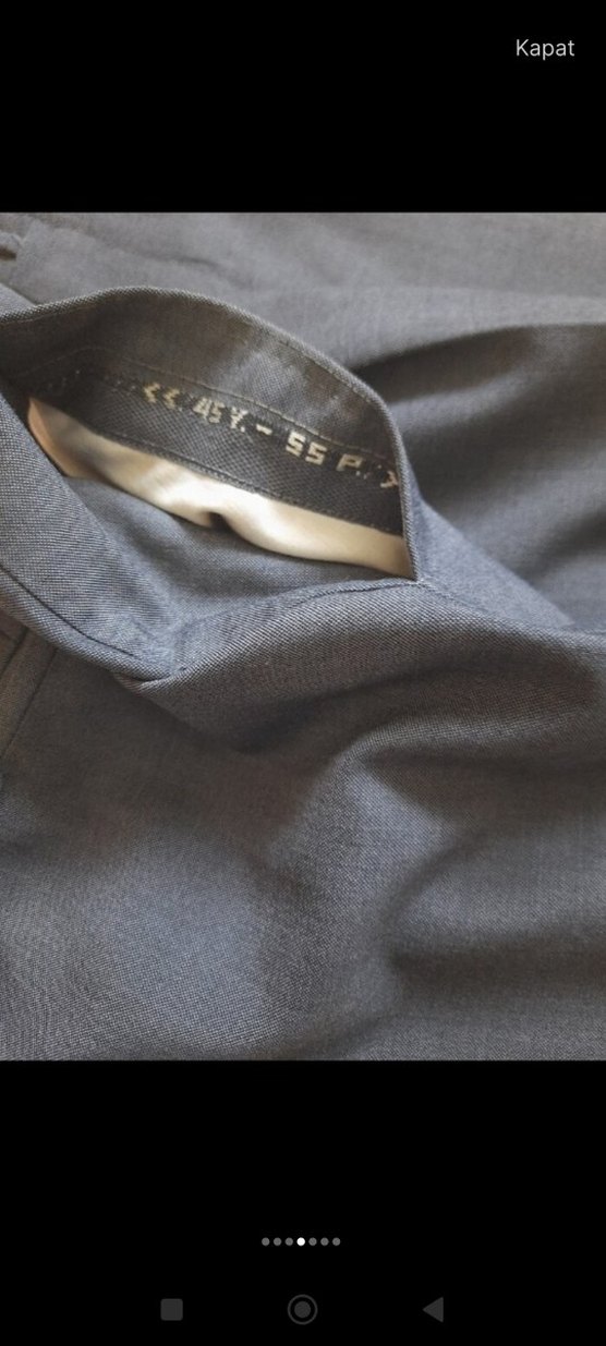 Kumaş yün Pantolon - Görsel 4