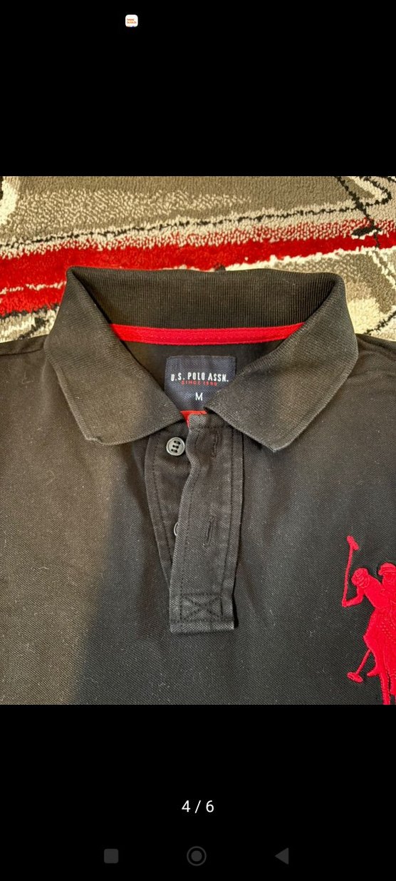 Uzun Kollu Siyah Polo Yaka Tişört - Görsel 3