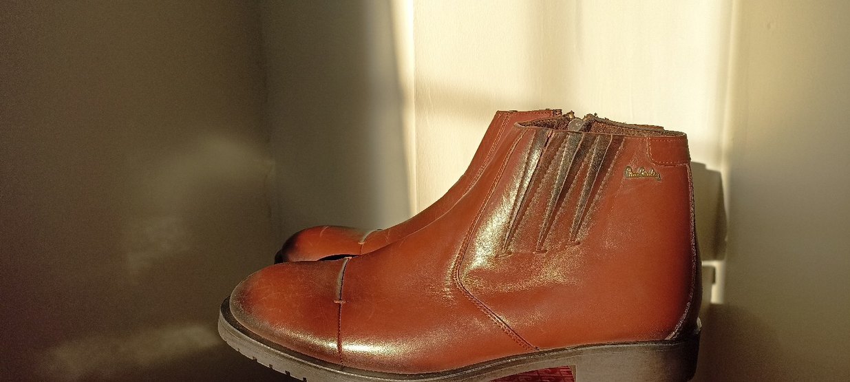 Fermuarlı Kahverengi Deri erkek Bot - Görsel 3