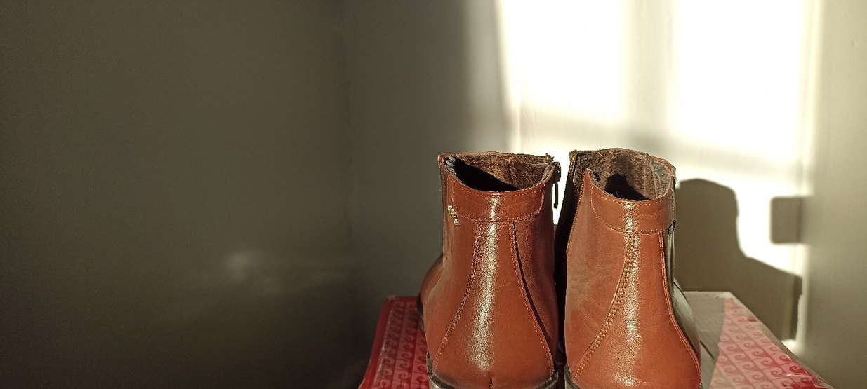 Fermuarlı Kahverengi Deri erkek Bot - Görsel 2