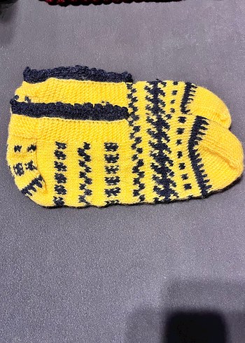 Renkli Örgü Kız Çorapları - Görsel 2