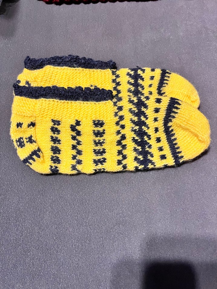 Renkli Örgü Kız Çorapları - Görsel 2