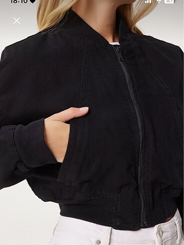 s Beden siyah Renk siyah crop bomber ceket