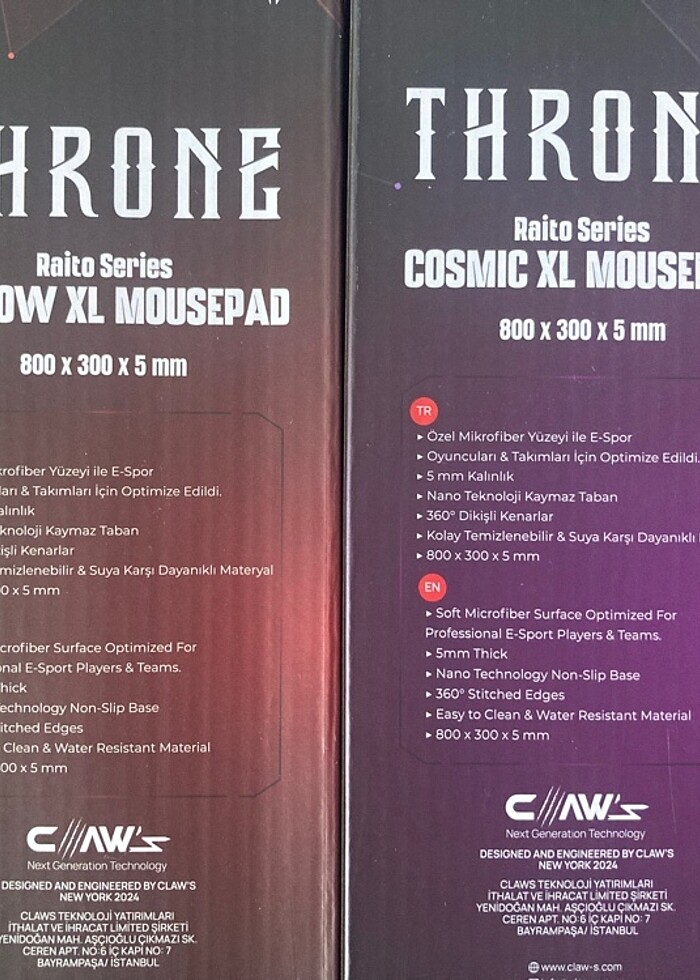 Throne 800x300 5mm Gaming Mousepad - Görsel 5