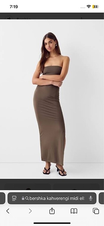 xs Beden Bershka Elbise