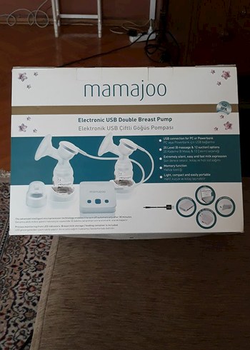 Elektronik USB Çiftli Göğüs Pompası Beyaz - Görsel 4