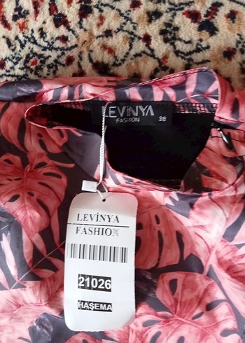 Pembe Bağlama Desenli Uzun Kollu Haşema yeni ve etiketli - Görsel 2