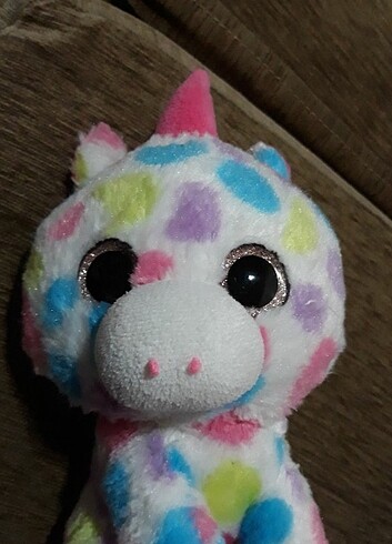  Beden Ty oyuncak peluş camgöz 20 cm boyunda unicorn
