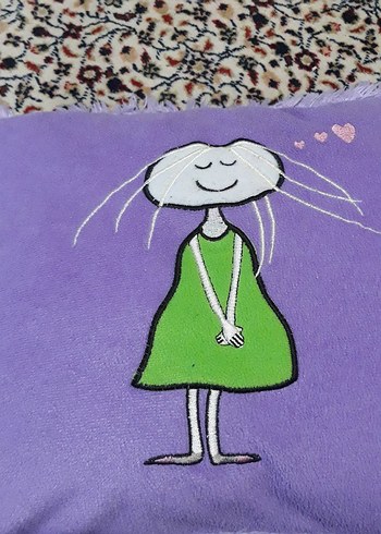 Mor Baskılı Çocuk Yastığı 32 boy 38 eninde - Görsel 4