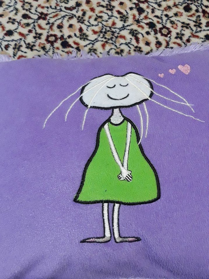 Mor Baskılı Çocuk Yastığı 32 boy 38 eninde - Görsel 4